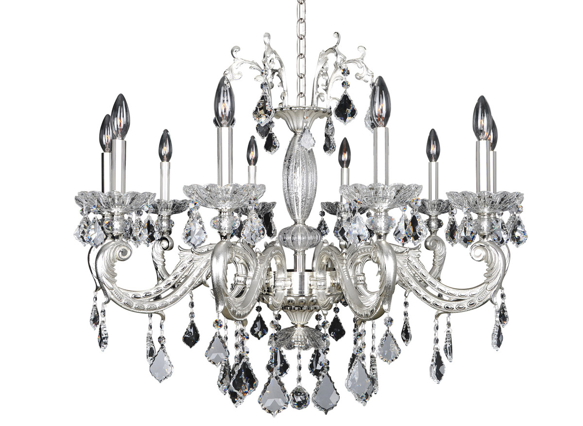 Allegri 024754-017-FR001 Cassella 10 Light 34 inch Two-Tone Silver Chandelier Ceiling Light