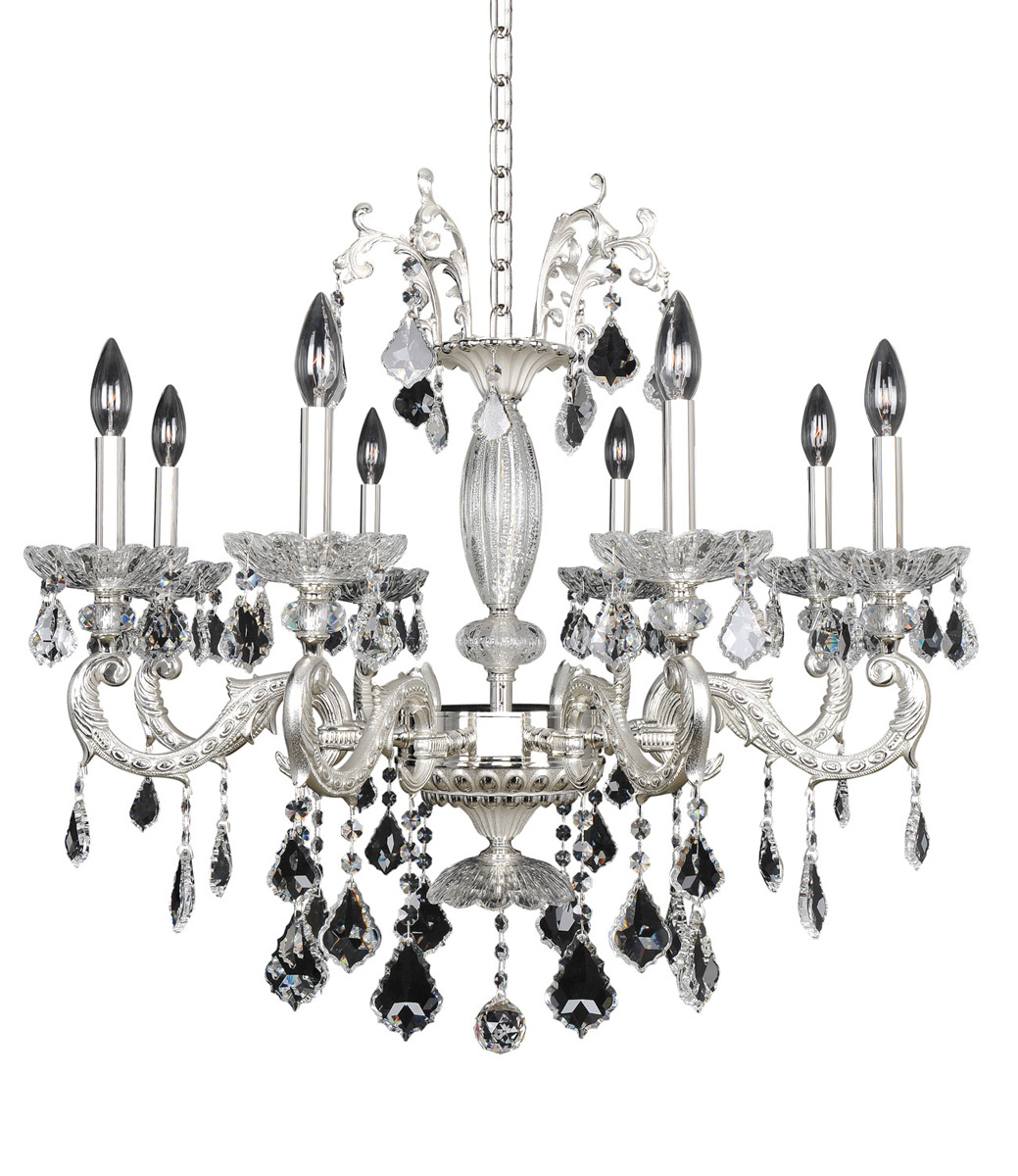 Allegri 024756-017-FR001 Cassella 8 Light 30 inch Two-Tone Silver Chandelier Ceiling Light