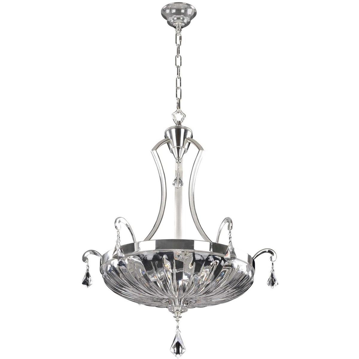 Allegri 028552-017-FR001 Orecchini 6 Light 26 inch Two Tone Silver Pendant Ceiling Light