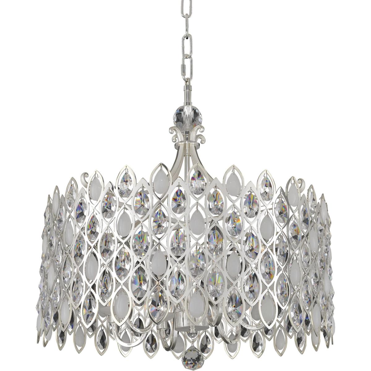 Allegri 028754-017-FR001 Prive 10 Light 34 inch Two Tone Silver Pendant Ceiling Light