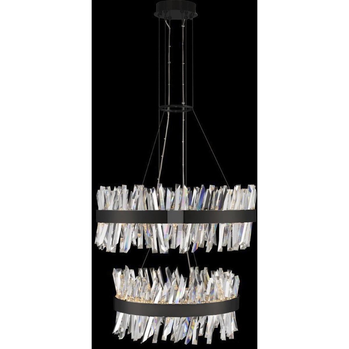 Allegri 030256-052 Glacier 32 inch Matte Black Pendant Ceiling Light