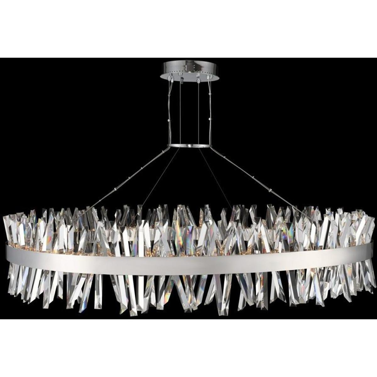 Allegri 030257-010 Glacier LED 60 inch Chrome Pendant Ceiling Light