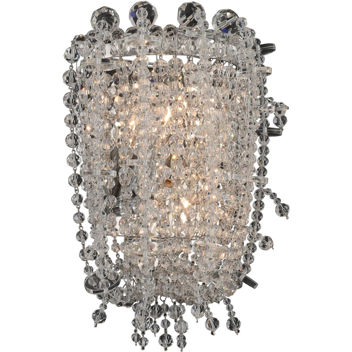 Allegri 030624-010-FR001 Cielo 2 Light 8 inch Chrome Wall Sconce Wall Light