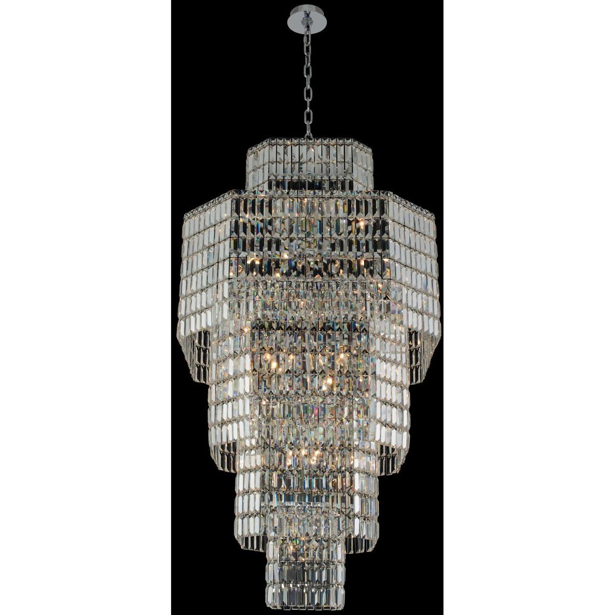 Allegri 036551-010-FR001 Livelli 25 Light 37 inch Polished Chrome Foyer Pendant Ceiling Light
