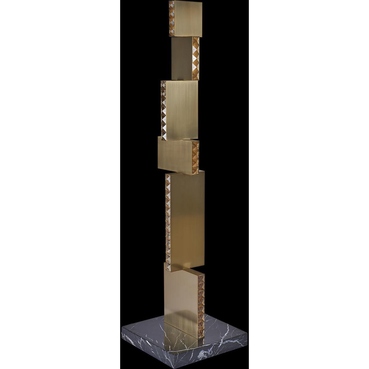 Allegri 041895-044-FR001 Franco 70 inch 68.00 watt Winter Brass Floor Lamp Portable Light