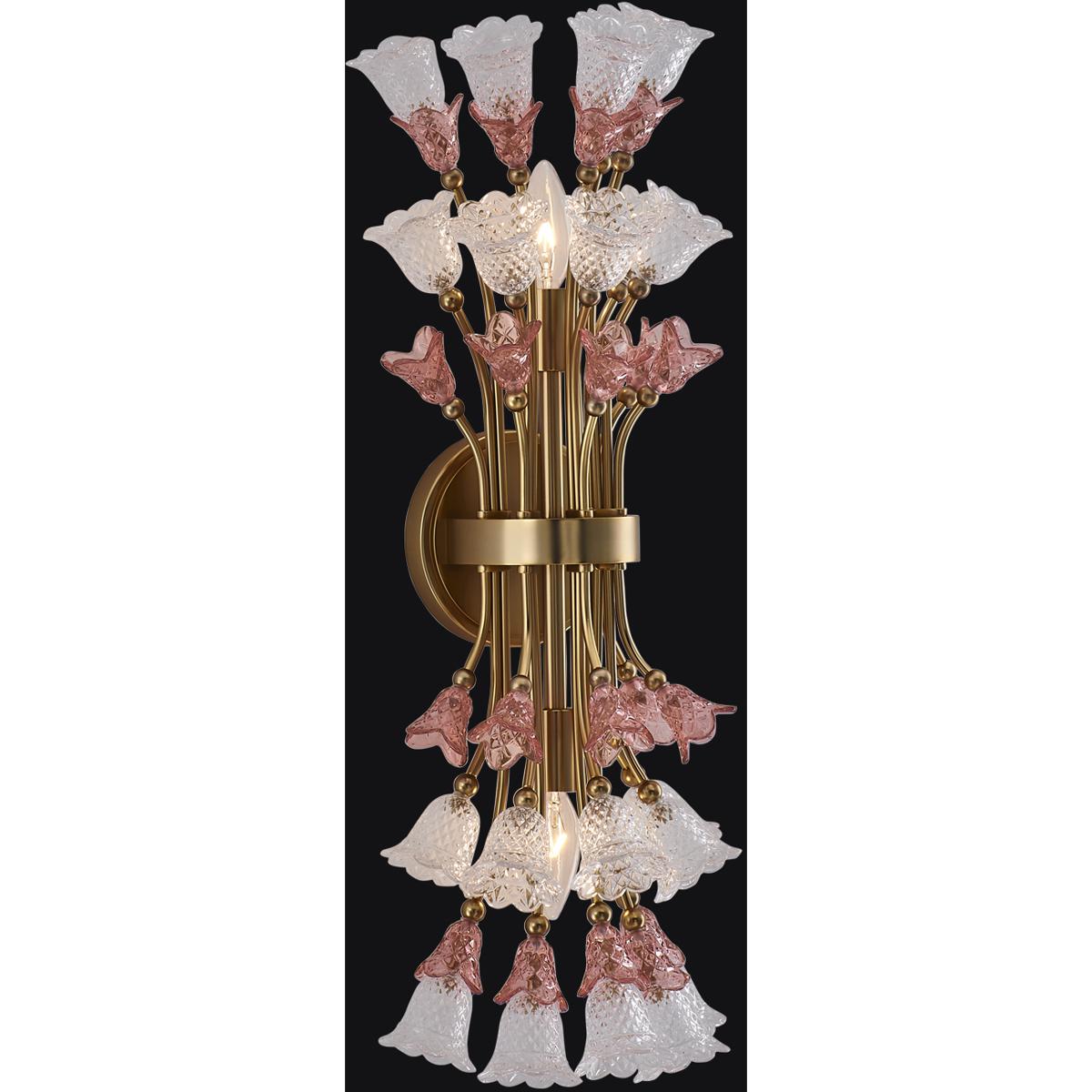 Allegri 045321-003-FR1VR Bella Wall Sconce Wall Light in Antique Brass