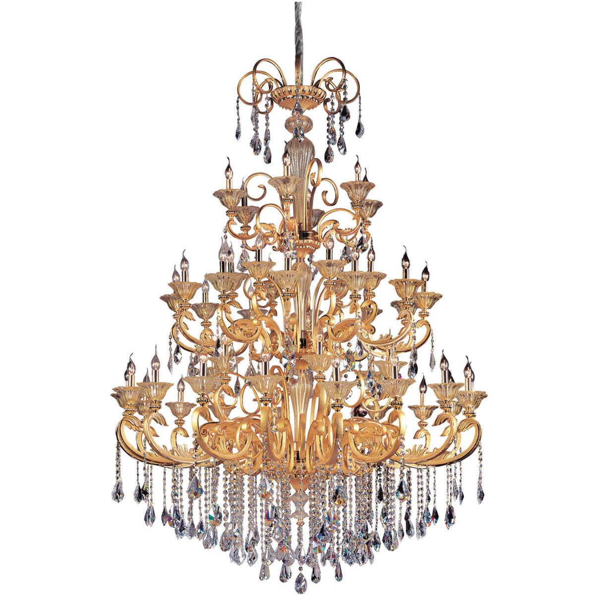 Allegri 10456-016-FR001 Legrenzi 48 Light 65 inch Two Tone Gold - 24K Chandelier Ceiling Light in Two-tone Gold/24K, Firenze Clear