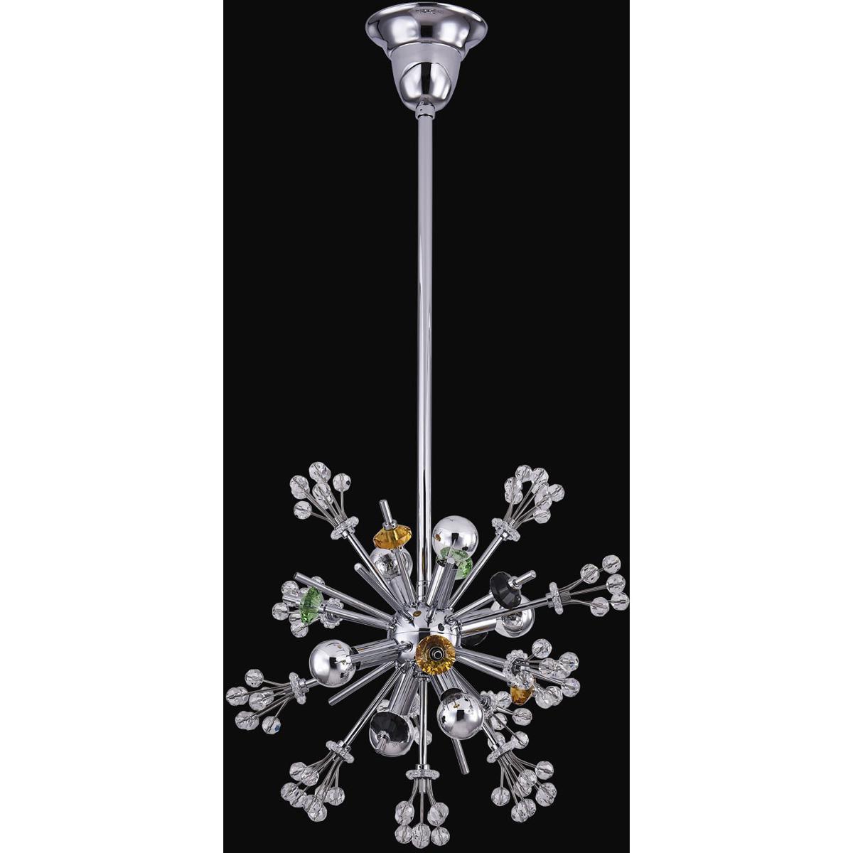 Allegri 11631-010-FRMULTI Constellation 6 Light 13 inch Polished Chrome Pendant Ceiling Light