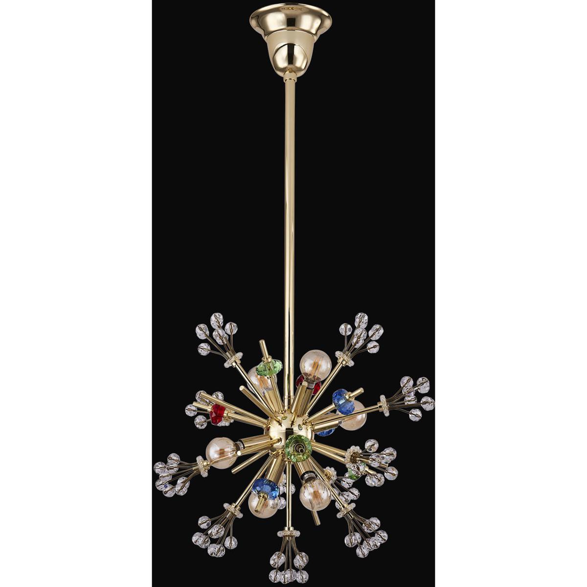 Allegri 11631-018-FRMULTI Constellation 6 Light 13 inch 18K Gold Pendant Ceiling Light