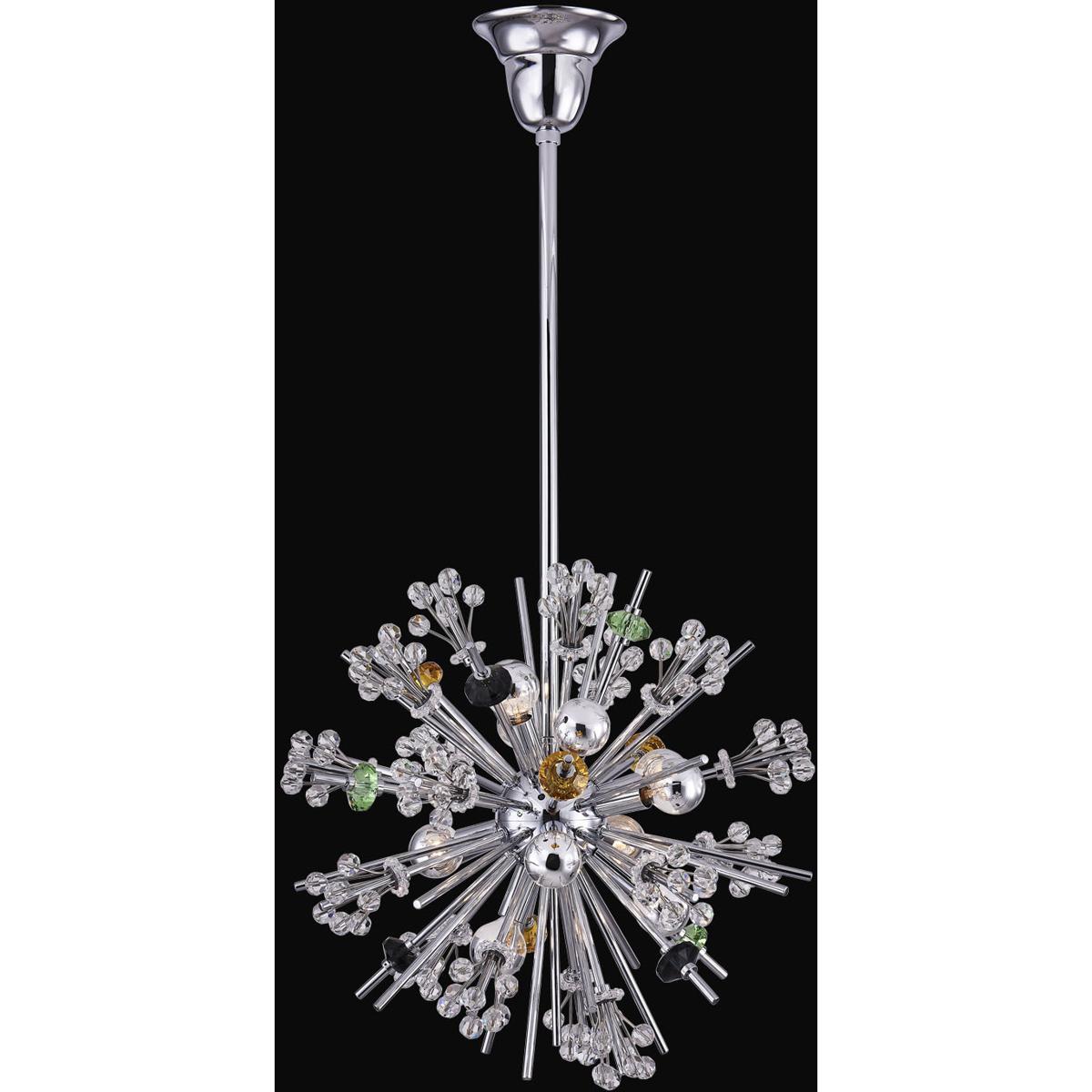 Allegri 11632-010-FRMULTI Constellation 10 Light 19 inch Polished Chrome Pendant Ceiling Light