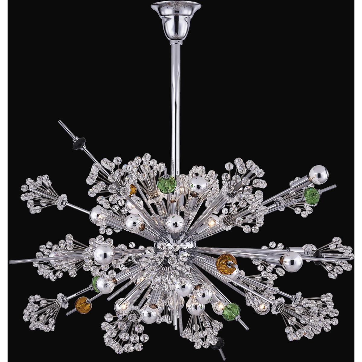 Allegri 11634-010-FRMULTI Constellation 30 Light 36 inch Polished Chrome Pendant Ceiling Light