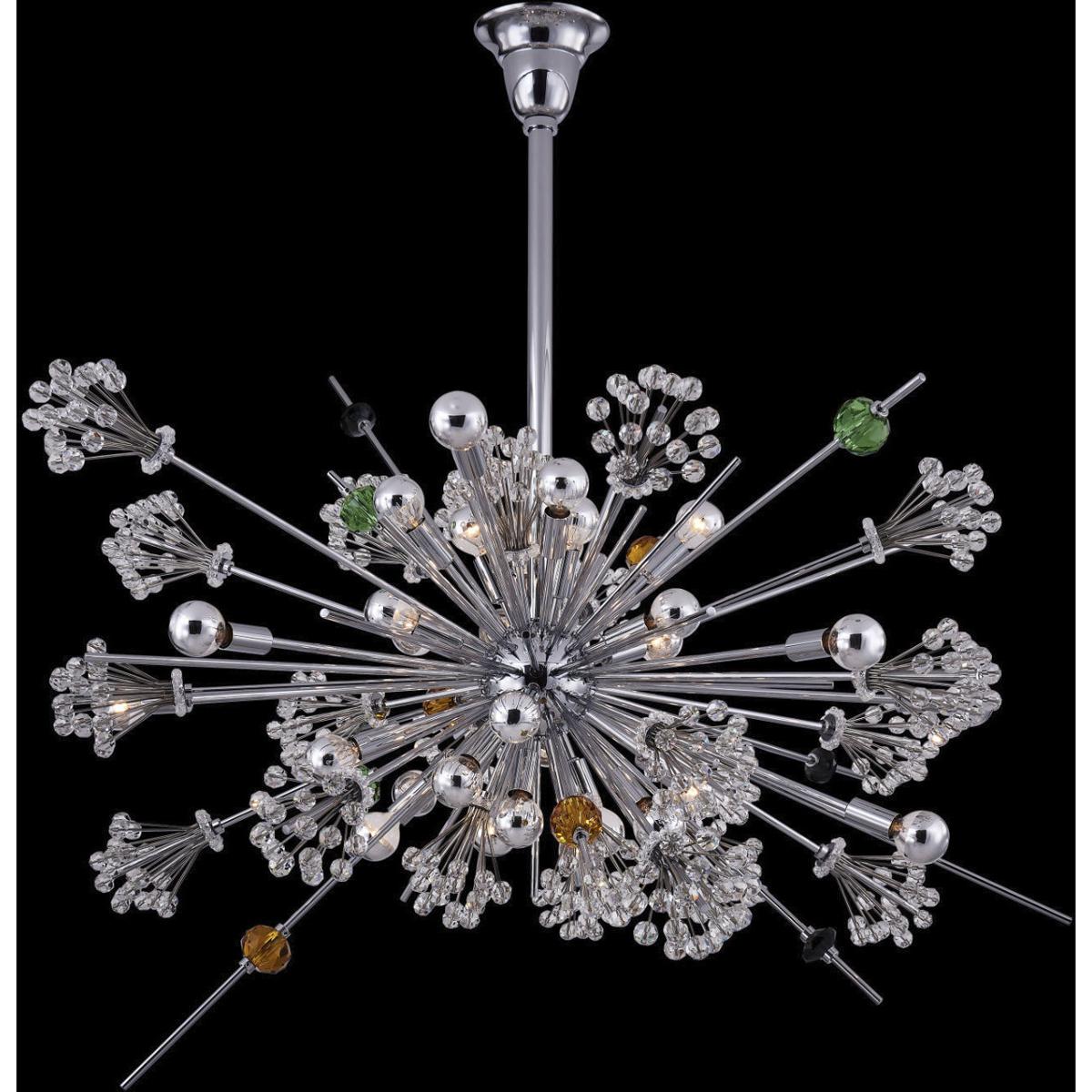 Allegri 11635-010-FRMULTI Constellation 30 Light 47 inch Polished Chrome Pendant Ceiling Light