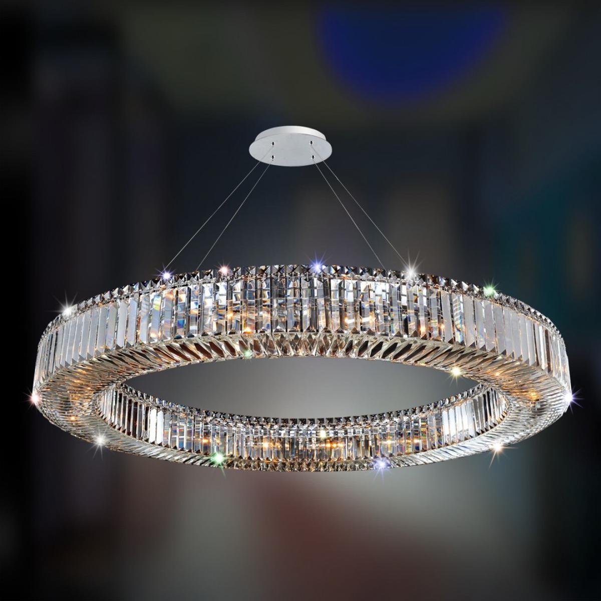 Allegri 11706-010-FR001 Rondelle 18 Light 47 inch Polished Chrome Pendant Ceiling Light
