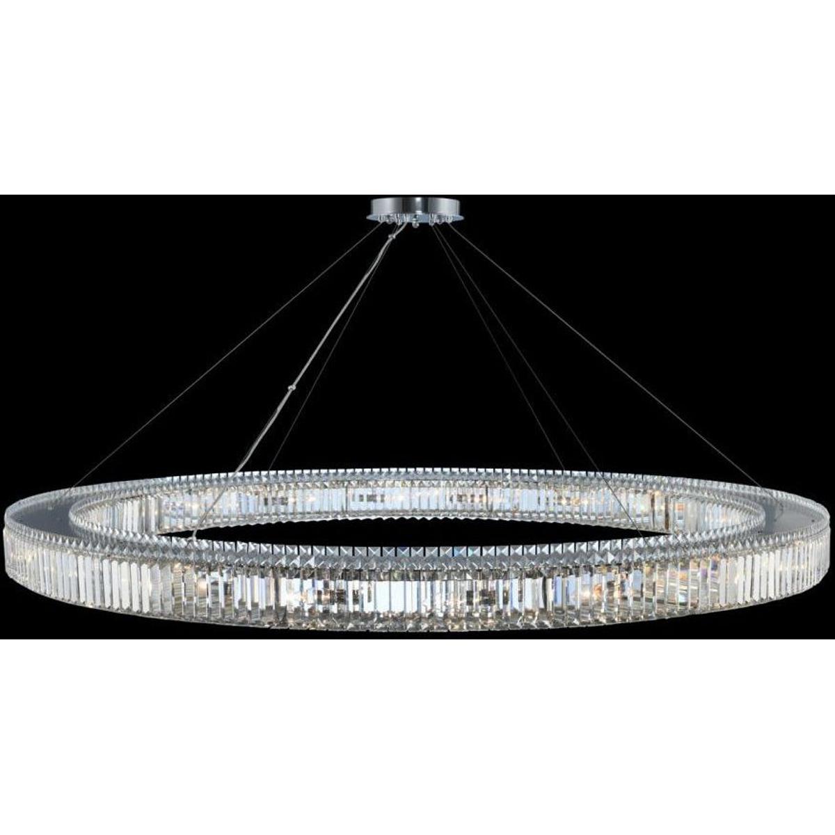 Allegri 11716-010-FR001 Rondelle 20 Light 72 inch Chrome Pendant Ceiling Light
