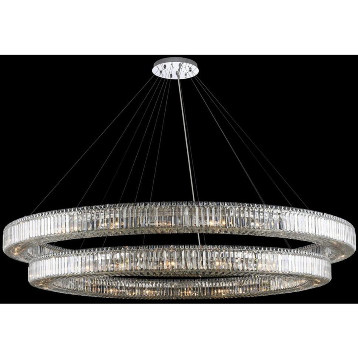 Allegri 11722-010-FR001 Rondelle 44 Light 84 inch Polished Chrome Pendant Ceiling Light