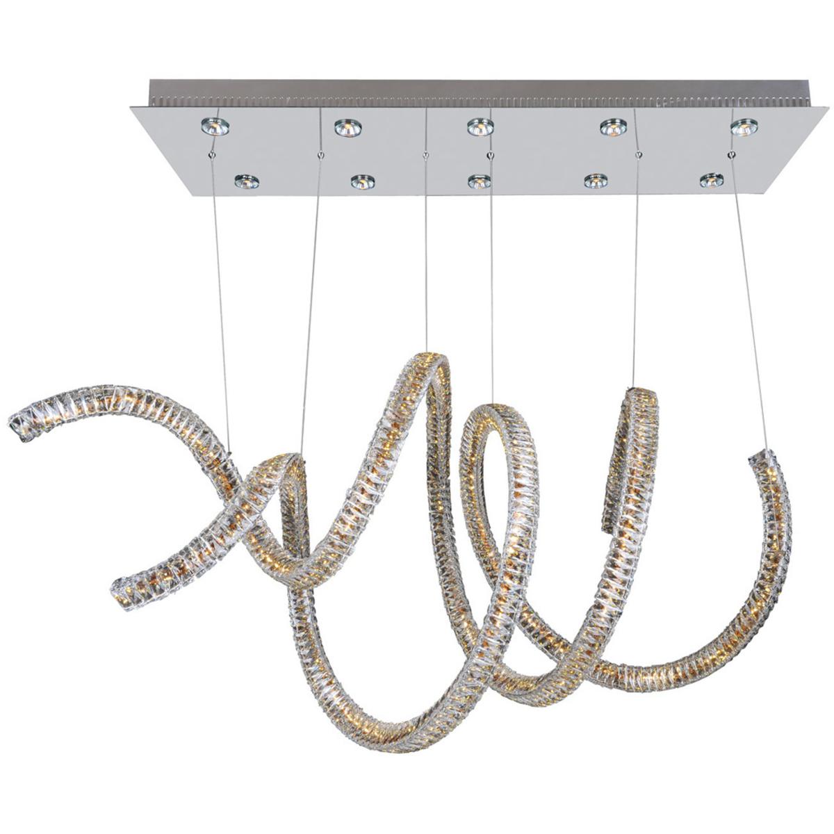 Allegri 11804-010-SE001 Ravina LED 24 inch Chrome Chandelier Ceiling Light in Swarovski Elements Clear