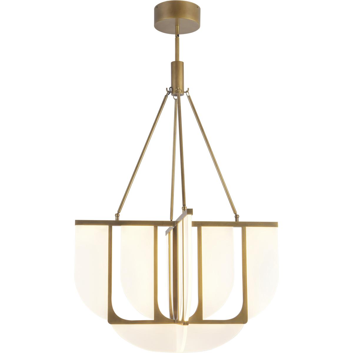 Alora CH336429VB-UNV Anders 30 inch Vintage Brass Chandelier Ceiling Light