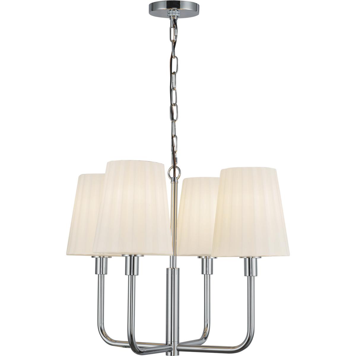 Alora CH628423CHOP Alora Mood Plisse 4 Light 225 inch Chrome Chandelier Ceiling Light