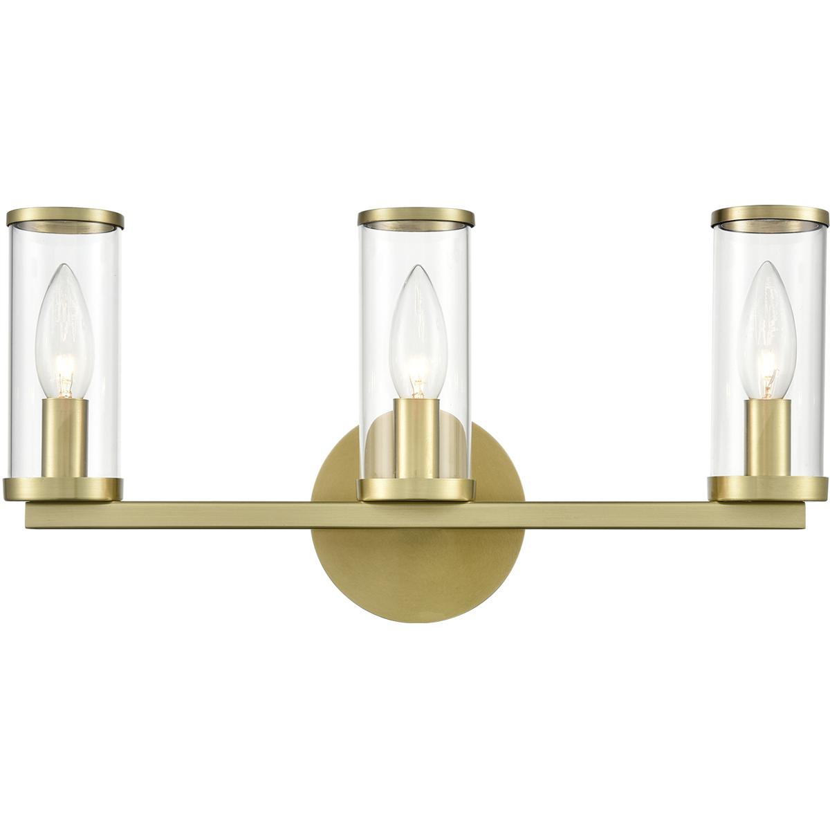 Alora WV309033NBCG Revolve Wall/Vanity Light Wall Light in Natural Brass