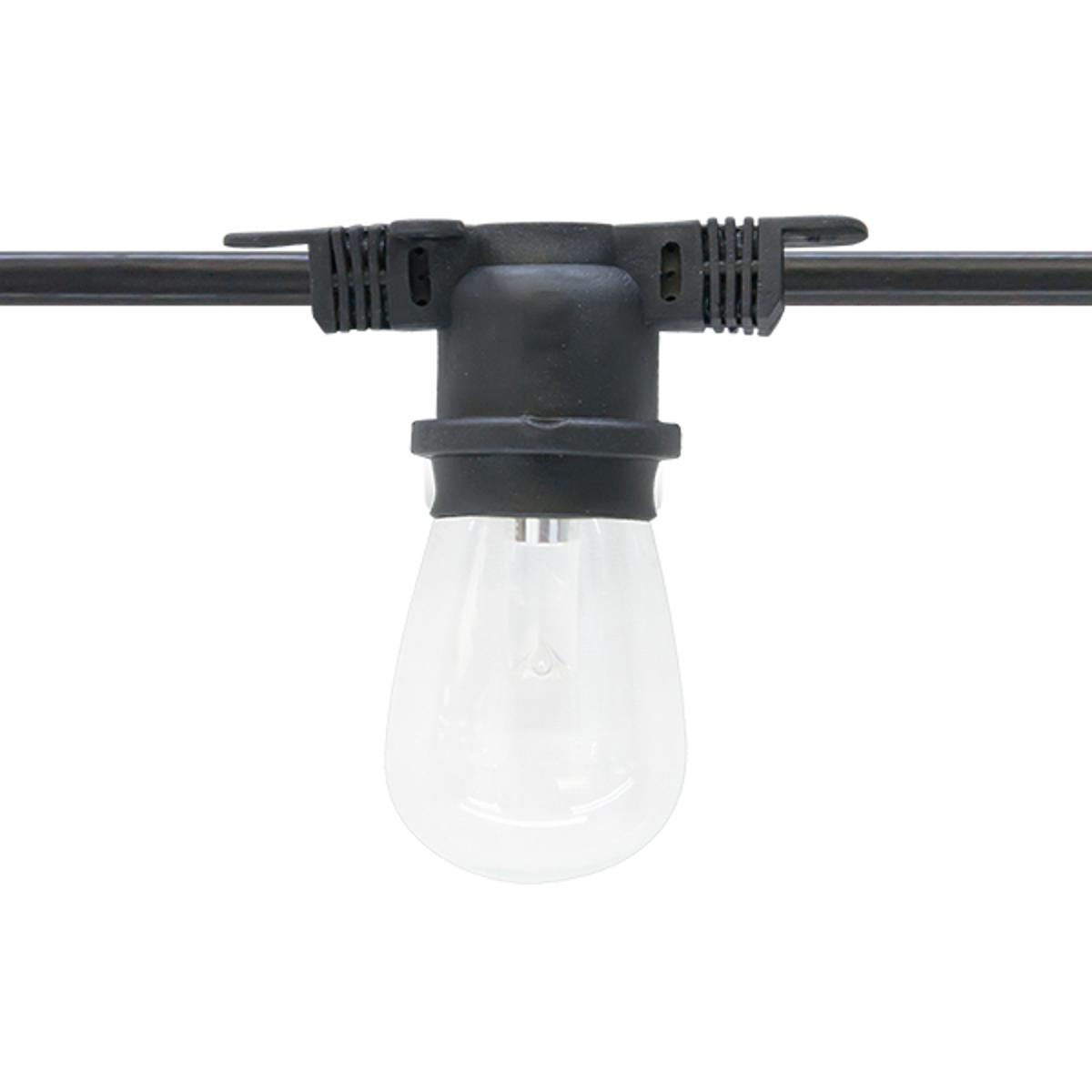 American Lighting LS-M-24-BK Commercial Grade String Light Collection 165 Light 330 foot Black String Light