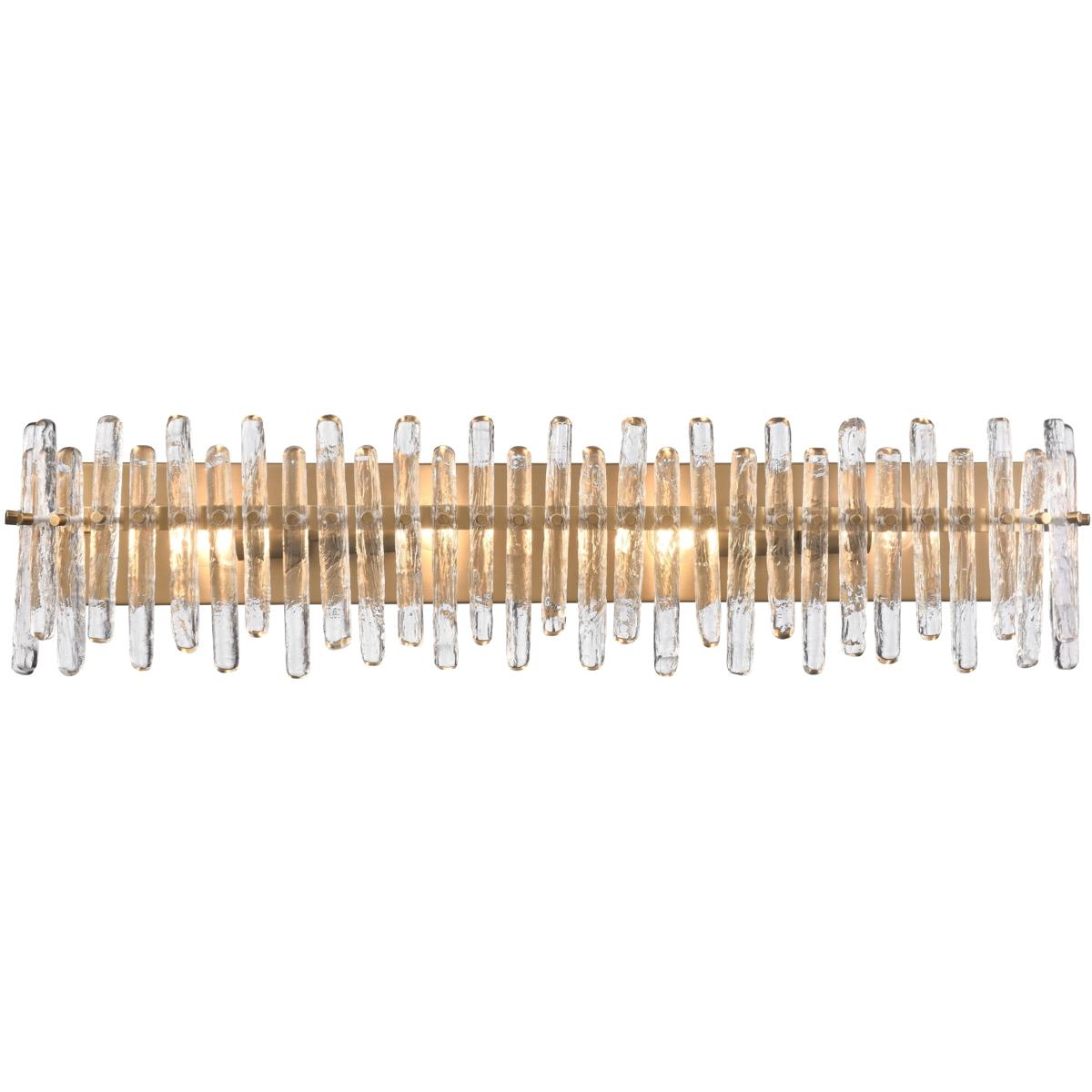 Arabela Lighting 85108-4 Icicles 4 Light 36 inch Satin Brass Bath Vanity Wall Light
