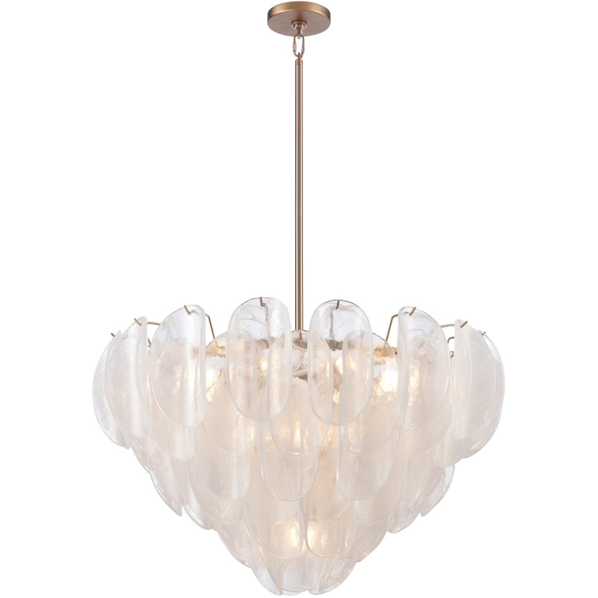Arabela Lighting 8541113 Chateau 13 Light 315 inch Satin Brass Pendant Ceiling Light