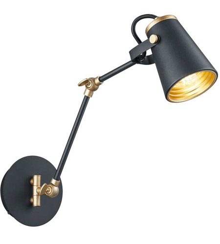 gold swing arm sconce