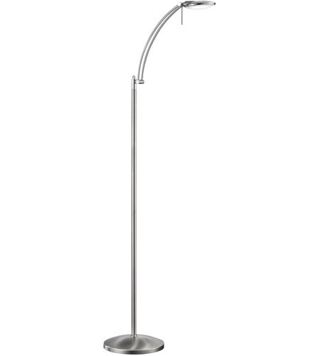 425810108 Arnsberg Dessau LED Floor Lamp w//Adjustable Head Brass Nickel