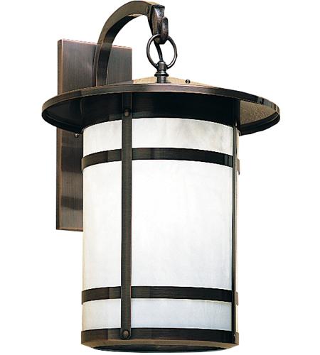 Arroyo Craftsman BB-14LCS-RB Berkeley 1 Light 19 inch Rustic Brown Outdoor Wall Mount in Clear Seedy photo
