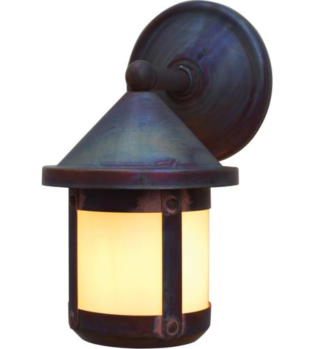 Arroyo Craftsman BB-6SWAM-MB Berkeley 1 Light 10 inch Mission Brown Outdoor Wall Mount in Almond Mica photo