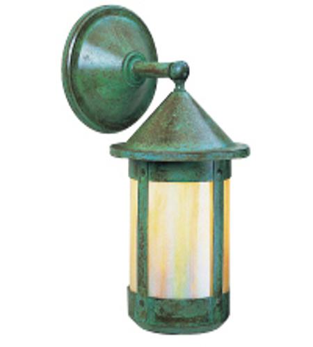 Arroyo Craftsman BB-7WAM-MB Berkeley 1 Light 15 inch Mission Brown Outdoor Wall Mount in Almond Mica photo