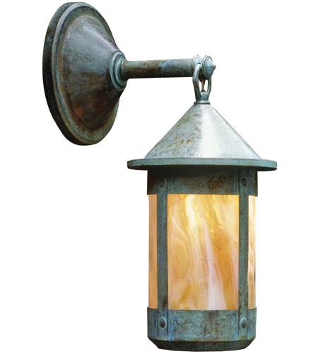 Arroyo Craftsman BB-8F-RC Berkeley 1 Light 18 inch Raw Copper Outdoor Wall Mount in Frosted