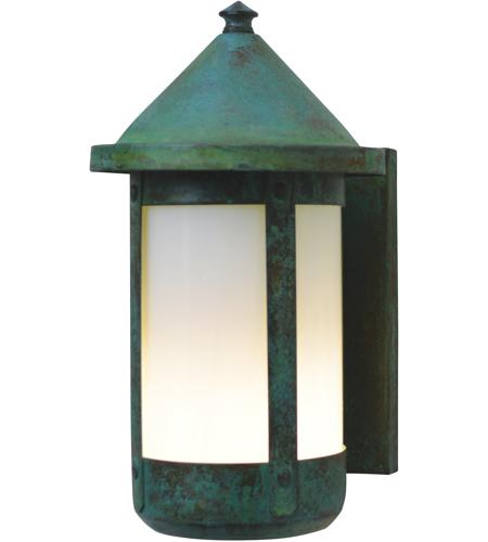 Arroyo Craftsman BS-7ROF-P Berkeley 1 Light 11 inch Pewter Outdoor Wall Mount in Off White