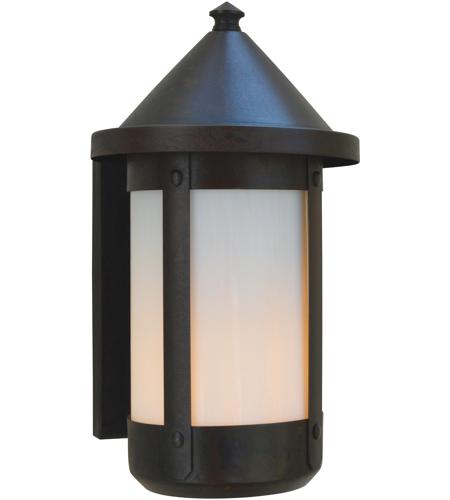 Arroyo Craftsman BS-8RGW-RC Berkeley 1 Light 13 inch Raw Copper Outdoor Wall Mount in Gold White Iridescent