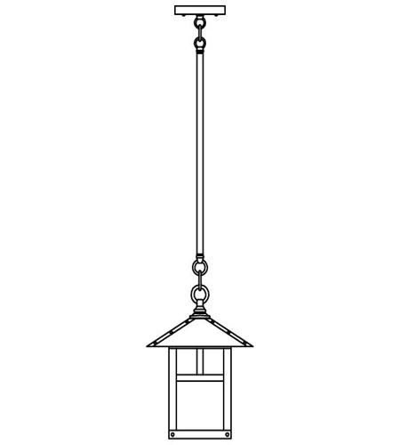 Arroyo Craftsman ESH-9TF-AB Evergreen 1 Light 9 inch Antique Brass Pendant Ceiling Light in Frosted photo