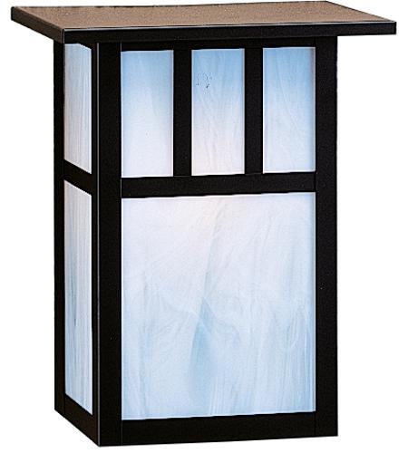 Arroyo Craftsman HS-10AGW-S Huntington 1 Light 10 inch Slate Outdoor Wall Mount in Gold White Iridescent