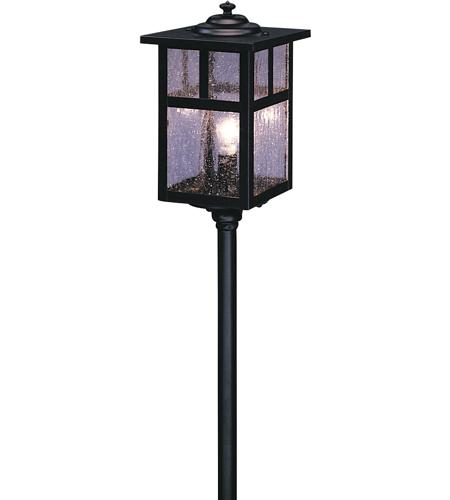 Arroyo Craftsman LV24-M5TF-BK Mission Low Voltage 18 watt Satin Black Outdoor Landscape in Frosted, T-Bar Overlay, T-Bar Overlay photo