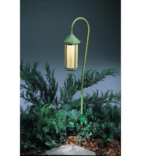 Arroyo Craftsman LV36-B6LCR-AB Berkeley 18 watt Antique Brass Landscape Light in Cream