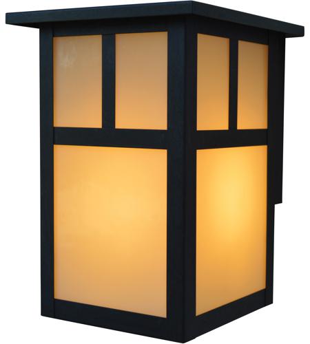 Arroyo Craftsman MW-6TWO-S Mission 1 Light 7 inch Slate Outdoor Wall Mount in White Opalescent