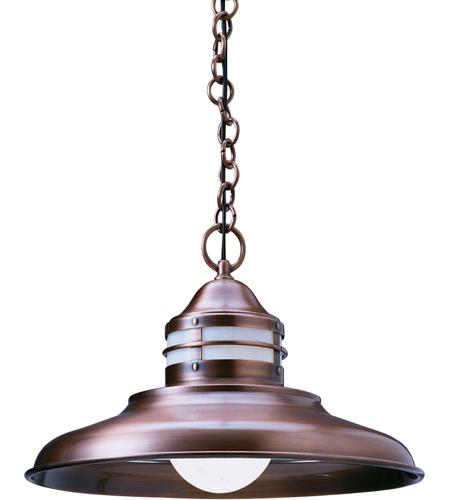 Arroyo Craftsman NH-17F-AB Newport 1 Light 17 inch Antique Brass Pendant Ceiling Light in Frosted photo