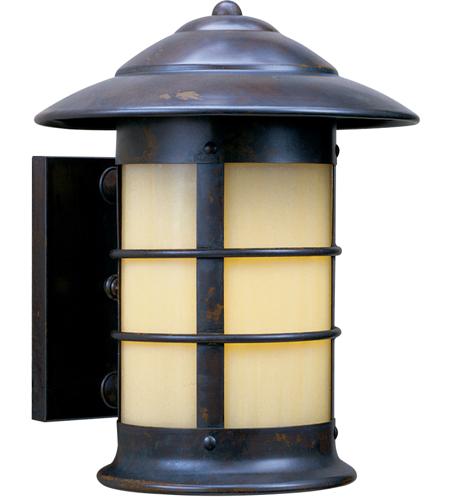 Arroyo Craftsman NS-9TN-MB Newport 1 Light 11 inch Mission Brown Outdoor Wall Mount in Tan