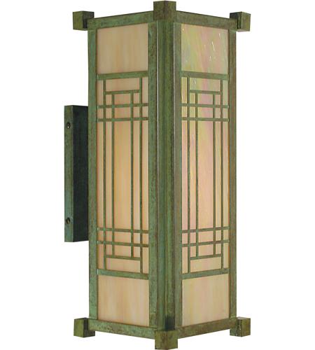 Arroyo Craftsman SDB-6OF-MB Scottsdale 1 Light 14 inch Mission Brown Outdoor Wall Mount in Off White photo