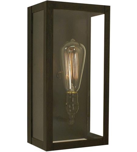 Arroyo Craftsman VIS-12CLR-MB Vintage 1 Light 7 inch Mission Brown Wall Mount Wall Light in Clear photo