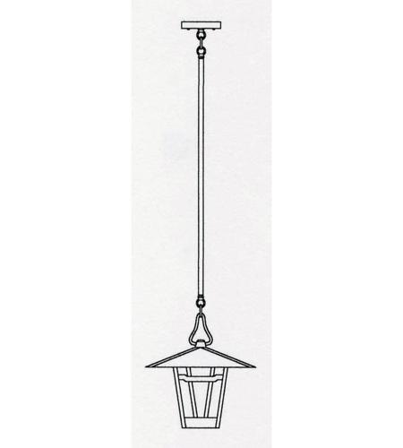 Arroyo Craftsman WSH-12F-S Westmoreland 1 Light 12 inch Slate Pendant Ceiling Light in Frosted WSH-12_line.jpg