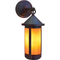 Arroyo Craftsman BB-6LCS-AC Berkeley 1 Light 14 inch Antique Copper Outdoor Wall Mount in Clear Seedy photo thumbnail