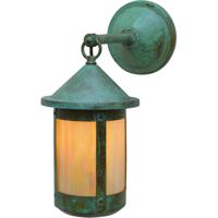 Arroyo Craftsman BB-7F-VP Berkeley 1 Light 15 inch Verdigris Patina Outdoor Wall Mount in Frosted photo thumbnail