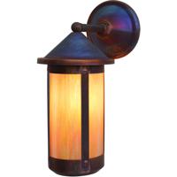 Arroyo Craftsman BB-7LWGW-RC Berkeley 1 Light 17 inch Raw Copper Outdoor Wall Mount in Gold White Iridescent photo thumbnail