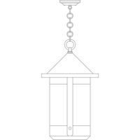 Arroyo Craftsman BH-14TLF-N Berkeley 1 Light 14 inch Nickel Pendant Ceiling Light in Frosted photo thumbnail