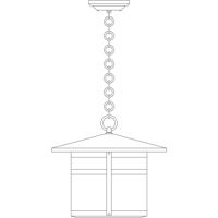 Arroyo Craftsman BH-14F-P Berkeley 1 Light 14 inch Pewter Pendant Ceiling Light in Frosted BH-14.jpg thumb