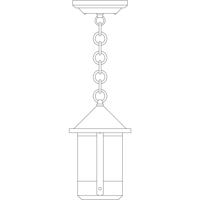 Arroyo Craftsman BH-6F-N Berkeley 1 Light 6 inch Nickel Pendant Ceiling Light in Frosted thumb